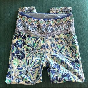 lululemon athletica Blue and Green Patterned Leggings